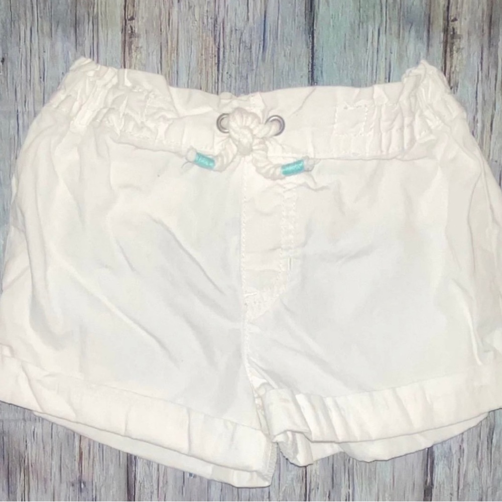 💞 Little Girls Size 4 White Carters Shorts